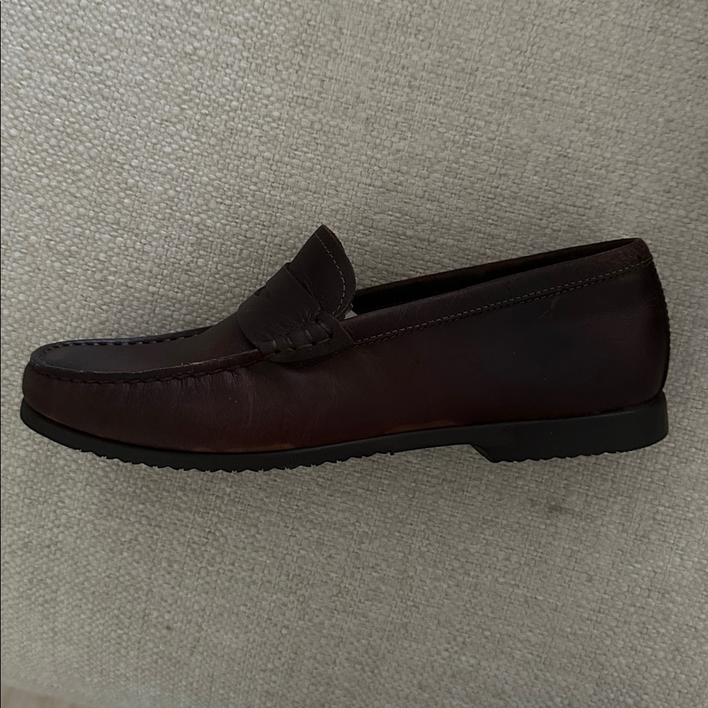 Dark Brown Leather Loafers